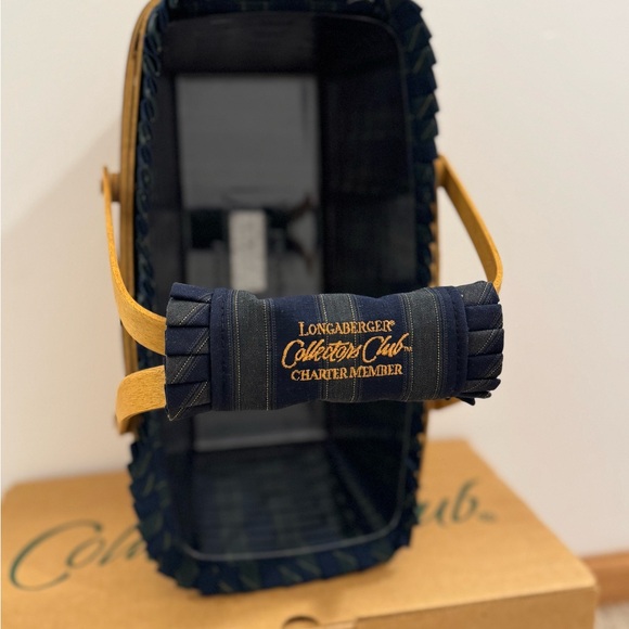 Longaberger Collectors Club Membership Basket Ceramic Charm & Handle Wrap 10205 - Picture 5 of 15